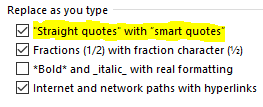 Smart quotes dialogue capture