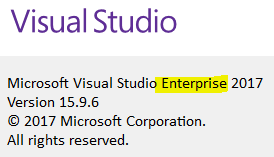 Image showing Visual Studio 2017 Enterprise